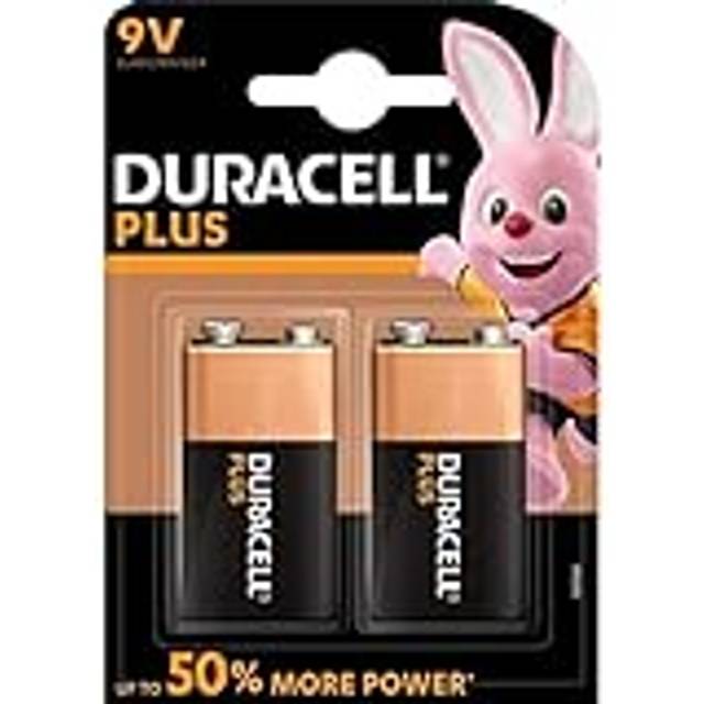 Duracell Plus MN1604 Alkaline 9 V Battery - 2-Pack