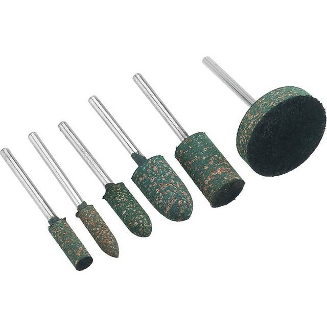 6pcs 3mm Sesame Rubber Polishing Grinding Head for Polishing Metal Wood Grinder Rotary Tools