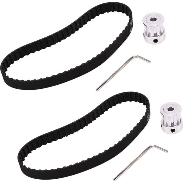 2X No Power Diy Woodworking Cutting Grinding Spindle Trimming Belt Small Lathe Accessories for Table Saw