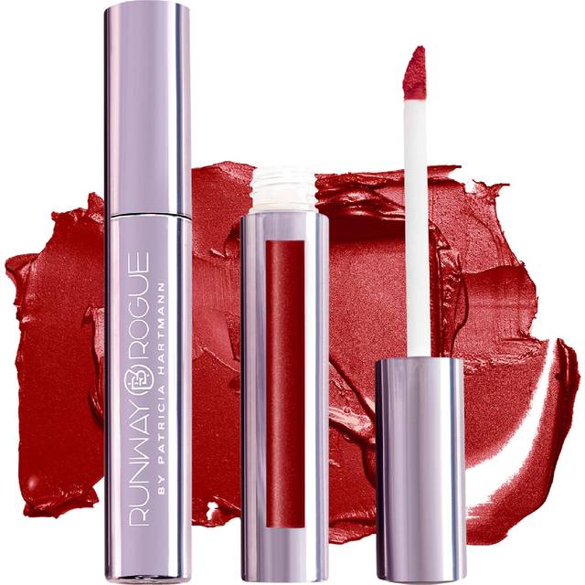 Runway Rogue Pearl glam Shimmer Liquid Lipstick  Long Wear Warm Brick-