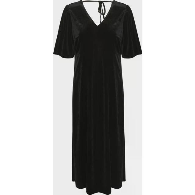 Cream Crpativa Dress Kim fit Dam Maxiklänningar Stl. 42 - Från Magasin - Pitch Black (42)