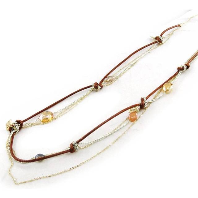 NOA [I9963] - Designer necklace 'Cleopatra' golden amber gold
