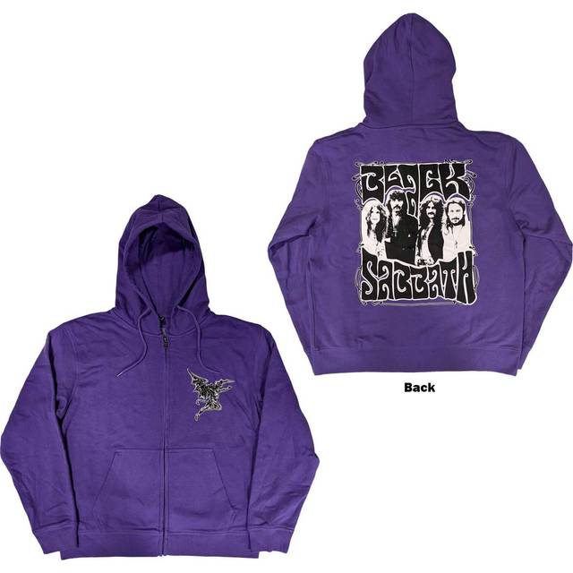 (L, Purple) Black Sabbath Henry Pocket Hoodie