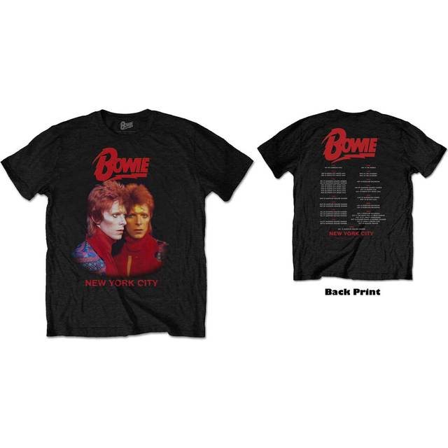 David bowie men's bowie nyc t-shirt black