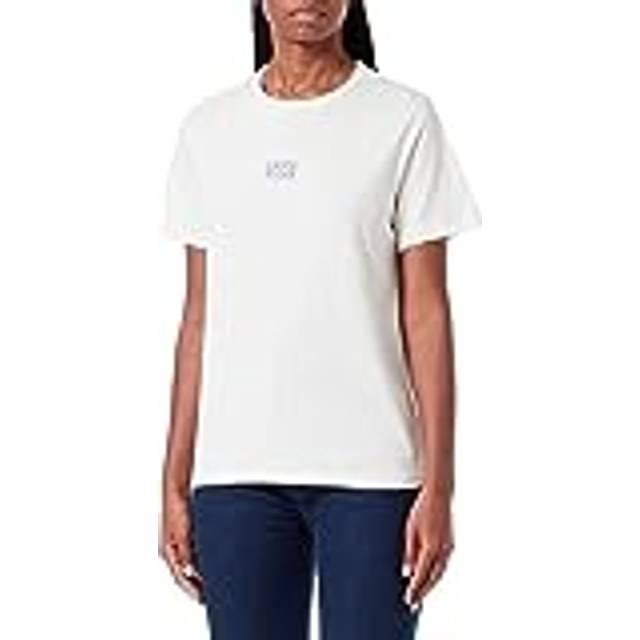 Lee T-shirt för kvinnor, normal t-shirt, Beige, XS