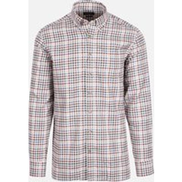 Hackett London Mens Flannel 3 Col Gingham Check Shirt Burgundy/Blue/Green - Multicolour - Size X-Large