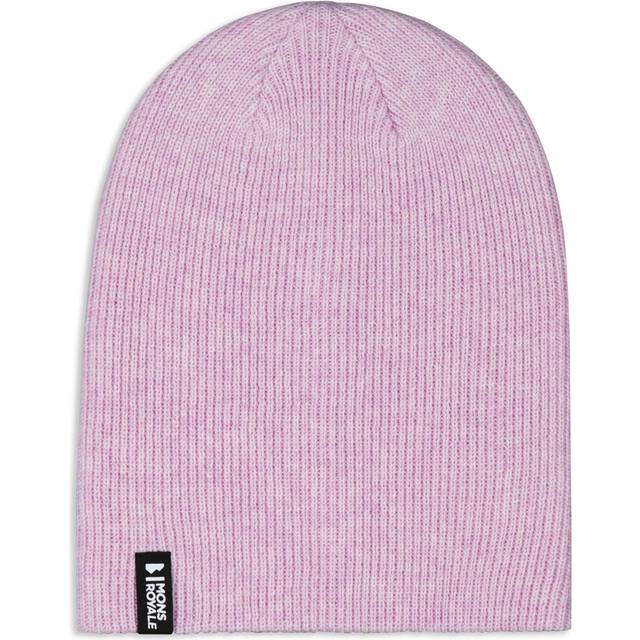 Women's Mons Royale Chunky Logger Merino Beanie - Pink - Size OS - Hats