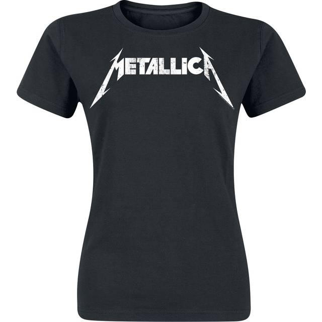 Metallica T-Shirt - Textured Logo - S to XXL - for Women - black