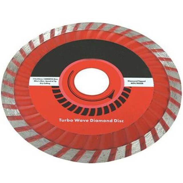 115mmx22.2mm Turbo Wave Diamond Cutting Blade For Stone Tiles Slabs Concrete