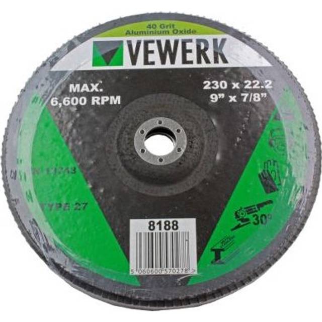 US PRO Flap Discs 40 Grit Oxide - Pack of 2 (230X22.2MM)