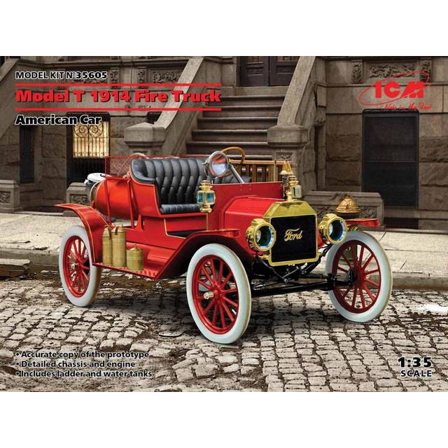 1/35 American Ford T 1914 Fire Truck ICM ICM35605
