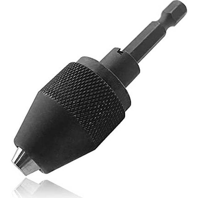 0.3-6.5mm Keyless Chuck Adapter Converter, 1/4 Inch Hex Shank Quick Change Drill Bits Chuck Conversion Tool for Electric Screwdriver Impact Driver