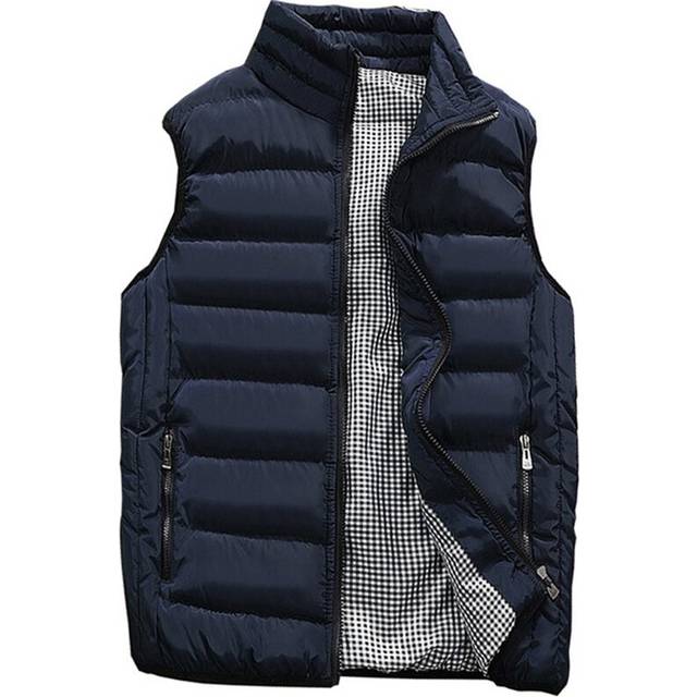 Casual Vest Men Autumn Winter Jackets Thick Vests Man Sleeveless Coats Male Warm Cotton-Padded Waistcoat men gilet veste hommes