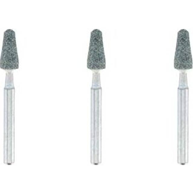 84922 Silicon Carbide Grinding Stones Accessory Set 3 Stones for Grinding Sharpening and Engraving in Stone Glass and Nonferrous Metals 48 mm