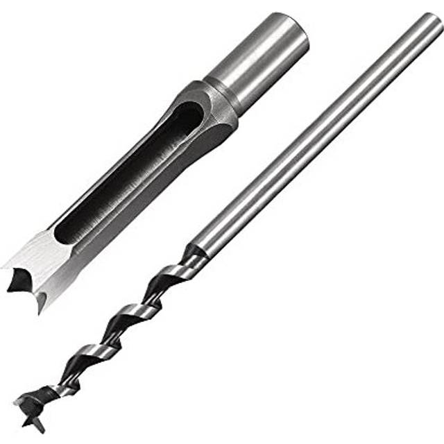 Square Hole Drill Bits for Wood 15mm x 215mm Mortising Chisel Bit Auger Cutter Tool for Woodworking Carpentry Drilling Tool