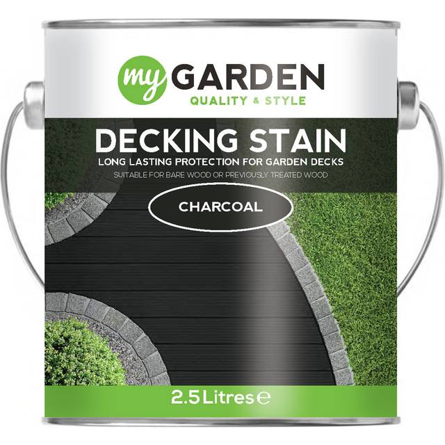 My Garden Charcoal Decking Stain 2.5L - Black