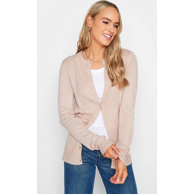 Lts Tall Light Pink Button Down Knit Cardigan 18-20 Lts | Tall Women's Cardigans