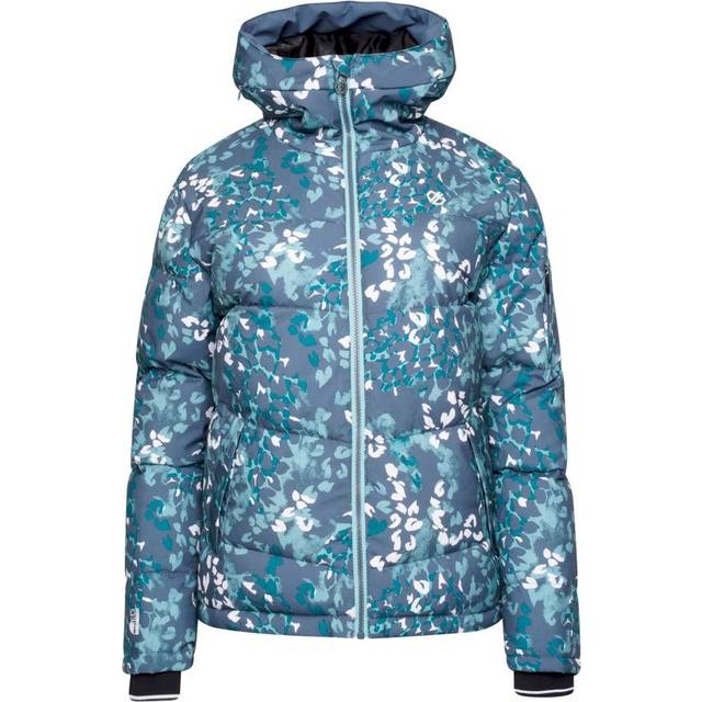 (6 UK, Canton Green) Dare 2B Womens/Ladies Verdict Animal Print Insulated Hooded Ski Jacket