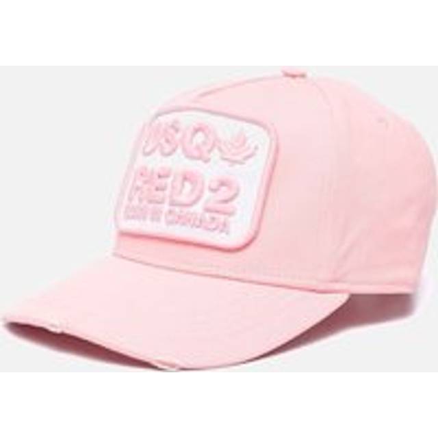 Men's Dsquared2 Pink DSQ-Red2 Logo Cap - Size: ONE size