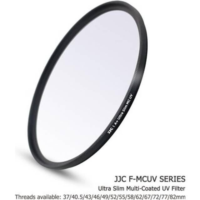 JJC 49 mm UV-filter för Canon EOS M50 M50 Mark II M5 M6 M6 Mark II M200 M100 med Canon EF-M 15-45 mm f/3,5-6,3 är STM-objektiv för Canon R50 R10 med RF-S 18-45 mm objektiv och fler linser med 49 mm