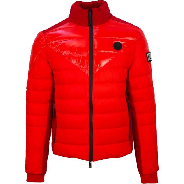 Plein Sport Mens Plain Quilted Red Jacket - Size Large