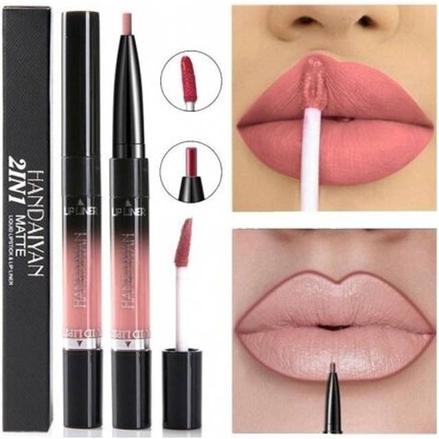 (6) 14 Color Liquid Lipstick Matte Red Lips Makeup Long Lasting Waterproof Matt Lip Stick Nude Pink Lips Liner Pencil Gloss Makeup
