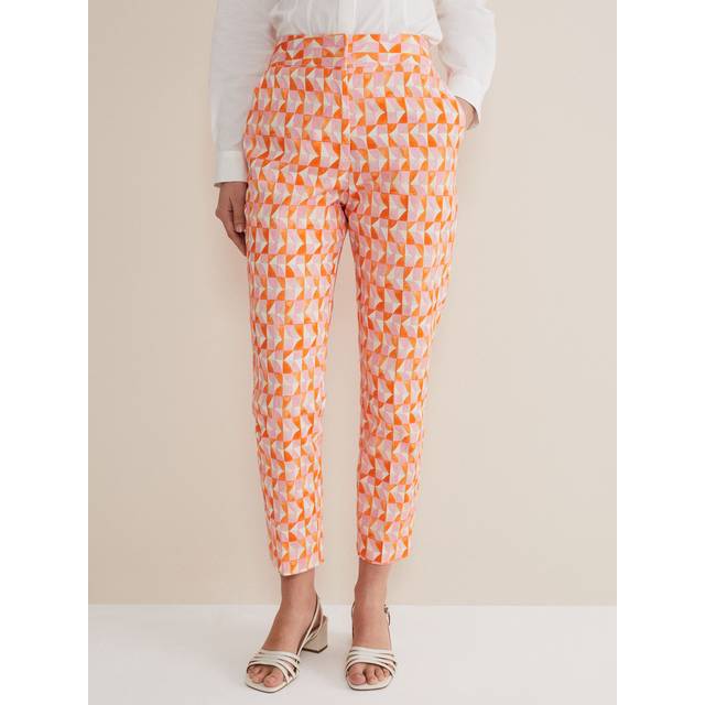 Pink/ Orange Elysia Cigarette Trouser (18)