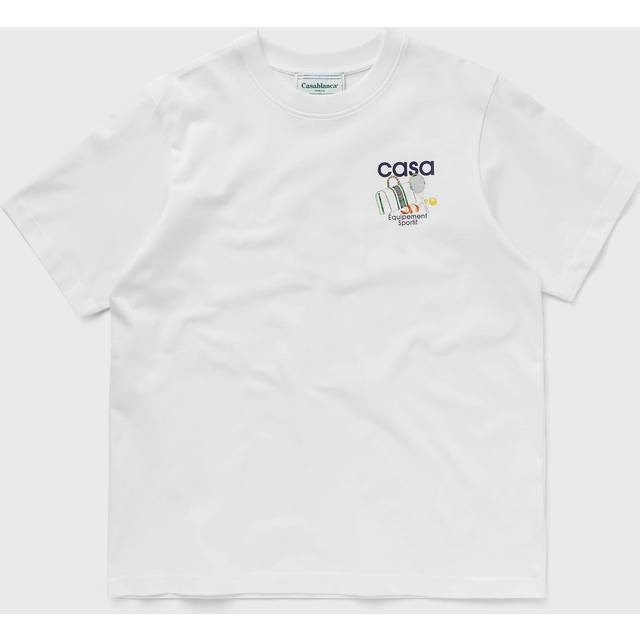 Sporty White T-Shirt with Iconic Print