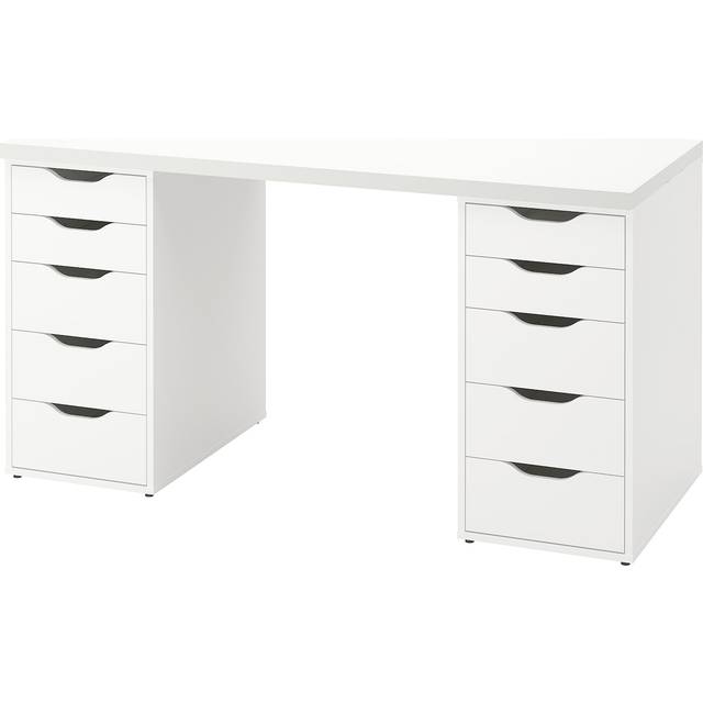 LAGKAPTEN / ALEX Desk, white, 140x60 cm