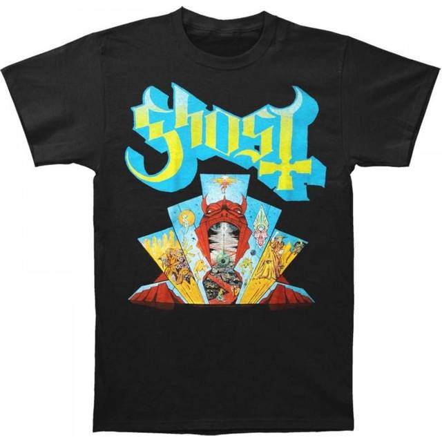 (XL, Black) Ghost Unisex Adult Devil Window T-Shirt