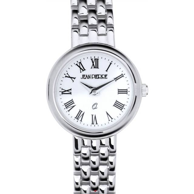 Sterling Silver Ladies Round Presentation Watch on Matching Bracelet