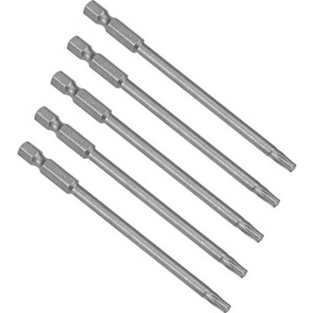 "5pcs 100mm Long 1/4"" Hex Shank T20 Magnetic Torx Head Screwdriver Bits S2 High Alloy Steel"