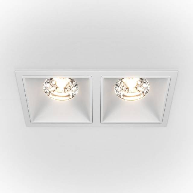 Alfa led Twin Recessed Downlight White, 2500lm, 4000K - Maytoni