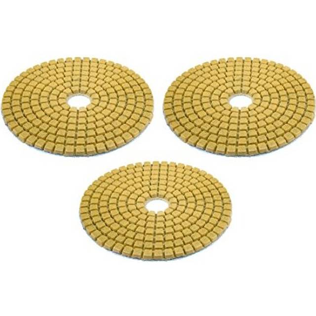 Diamond Polishing Sanding Grinding Pads Discs 4 Inch Grit 50 3 Pcs for Granite Concrete Stone Marble