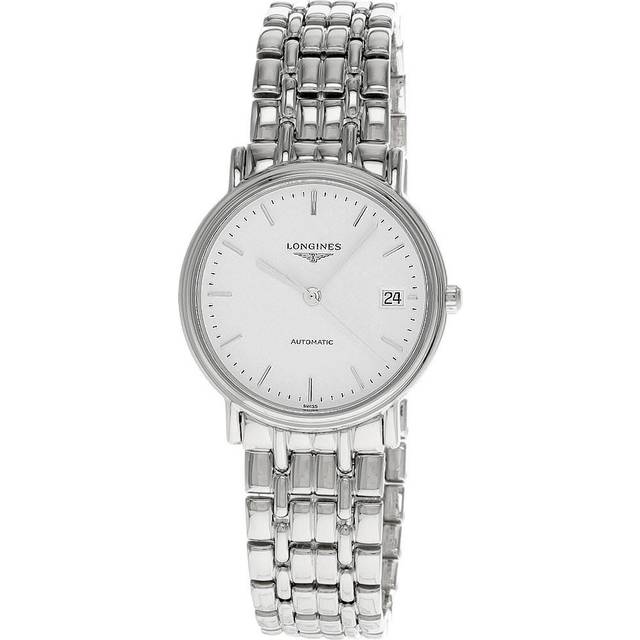 LONGINES Presence AUTO 34.5MM White Dial SS Women's Watch L4.821.4.12.6 - Single Color - 34.5 mm