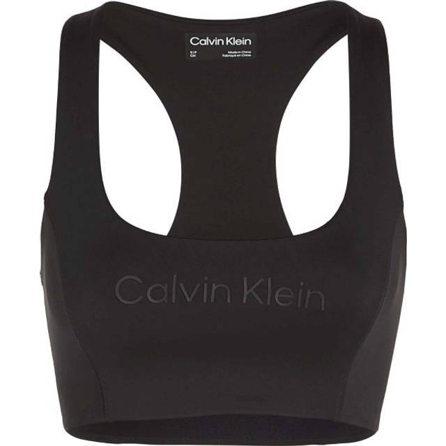 Calvin Klein Sport Medium Support Sports Bra - Black - Medium