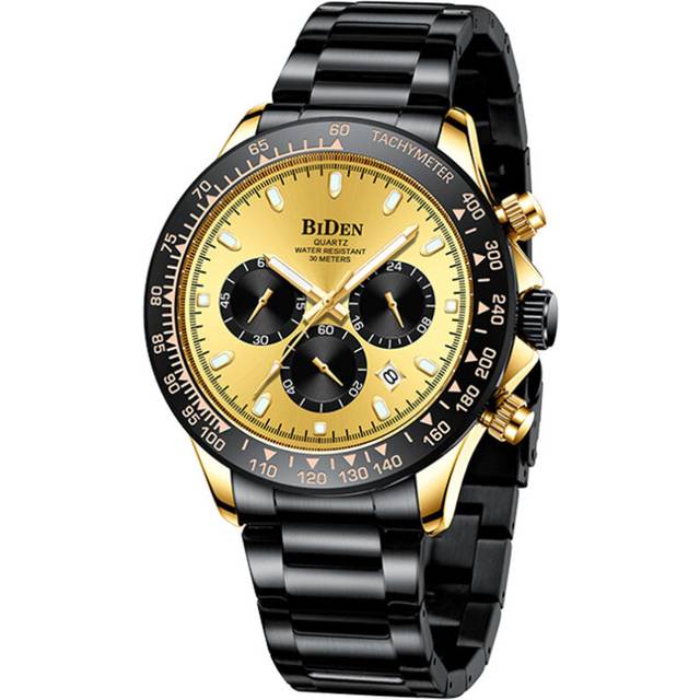 Men's Sports Watches Men Chronograph Aircraft Pointer Quartz Watch