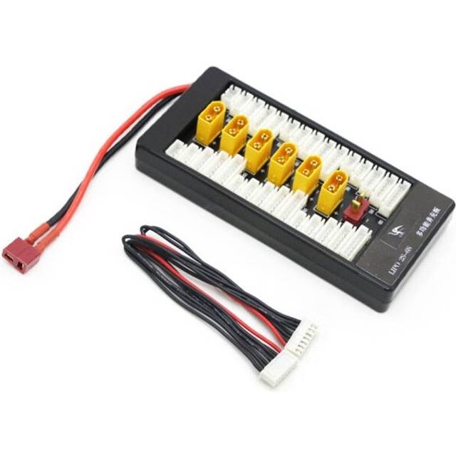 (XT60 T) Multi 2S-6S Lipo Parallel Balanced Charging Board XT60 Plug For RC Battery Charger B6AC A6 720i Parallel Charging Plate Board