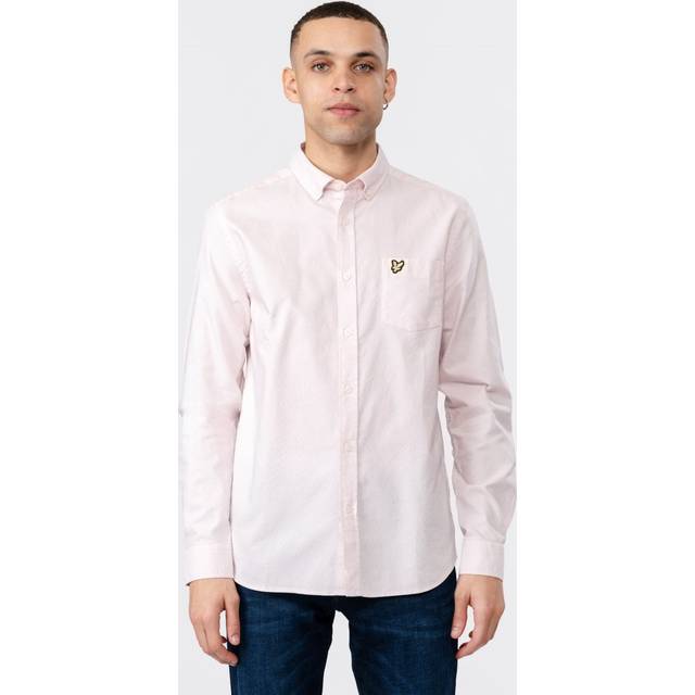 Lyle And Scott Men's Regular Fit Light Weight Oxford Shirt - Pink - Size: Regular/36
