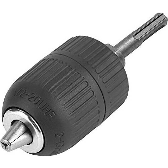 2-13mm Capacity Keyless Drill Chuck 1/2-20UNF Thread Heavy Duty Impact Drill Chuck Converter Quick Release Conversion Tool with SDS Plus Adaptor