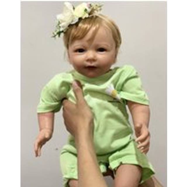 BZDOLL 55 CM 3D-Paint Skin Soft Silicone Reborn Girl Baby Doll Toy Like Real 22 Inch Princess Toddler Lisa Alive Dress Up Boneca 55cm 3D-paint Skin Doll