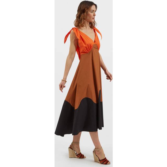 La DoubleJ High Tide Dress - Woman Ldj Archive Color Block Corallo Xs
