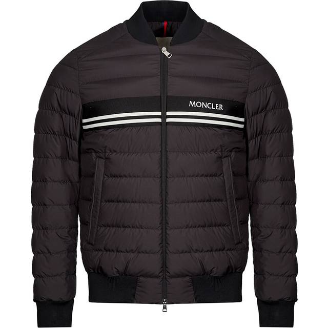 Moncler Black Patch Down Jacket - BLACK 999 - 1