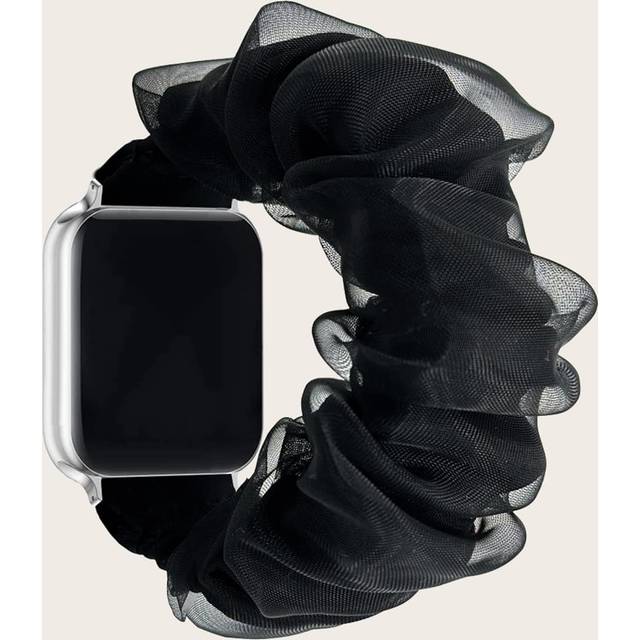 SHEIN 1pc Double Layered Elastic Mesh Hair Band Apple Watch Band For 49/45/44/42/41/40/38mm Apple Watch Series Ultra/se/8/7/6/5/4/3/2/1
