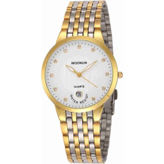 Men Ultra Thin Gold Stainless Steel Quartz-watch Fashion Watch