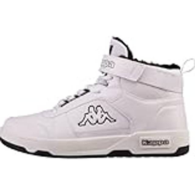 Kappa Deutschland Unisex stilkod: 243380 Hanbury Fur sneakers, Vit svart, 37 EU