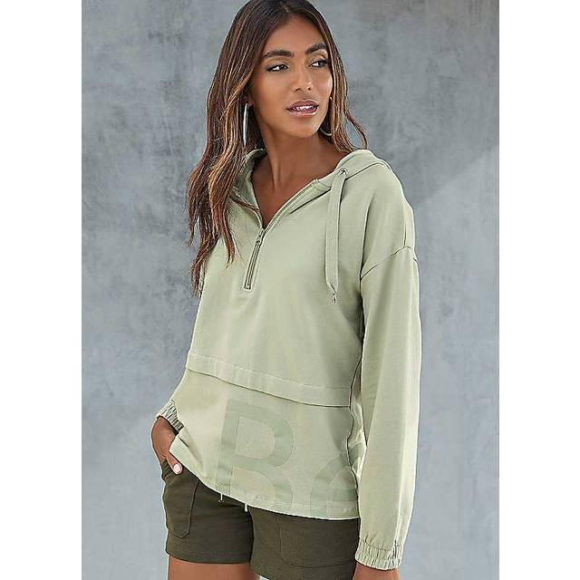 Bench. Loungewear Logo Print Hoodie - Pistachio