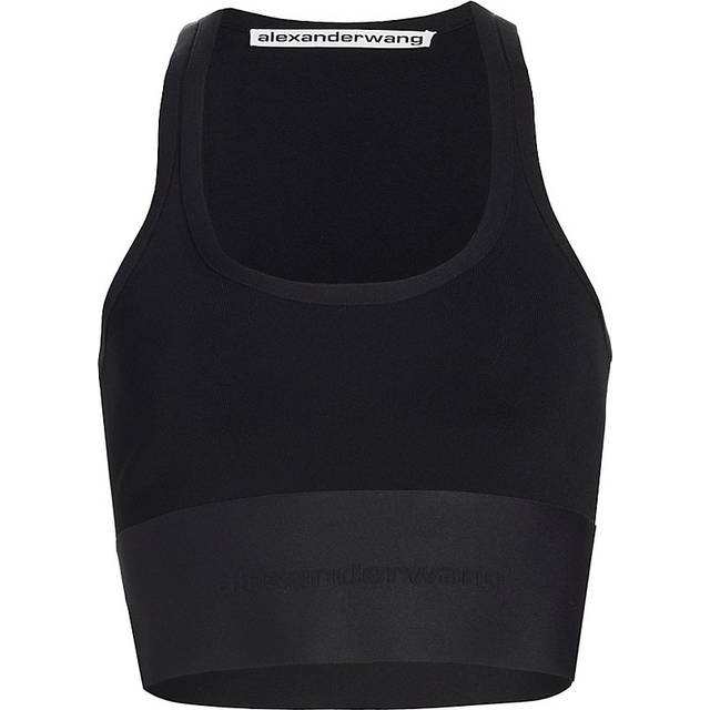 Alexander Wang-Scoop Neck Bra Top Nero-Donna - Black