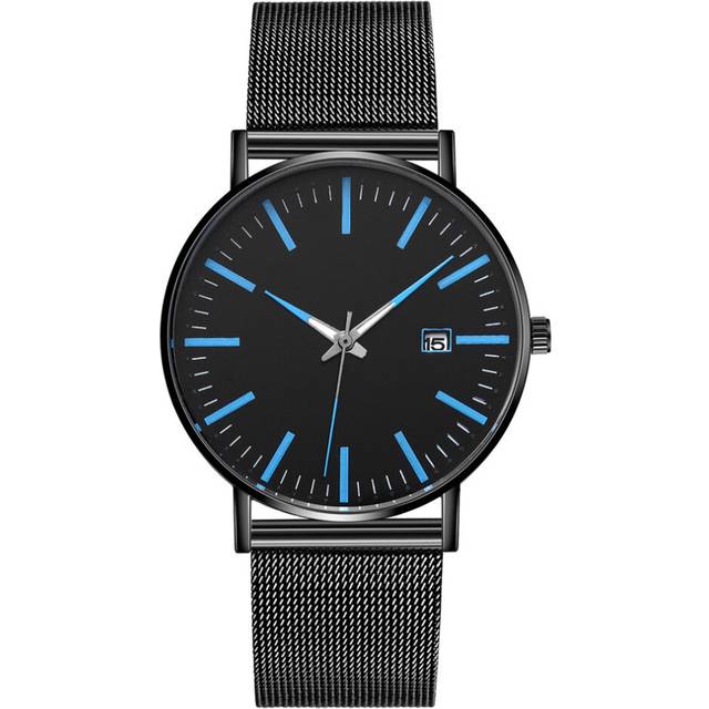 Fashion Quartz Wristwatch Mesh Band Dial Men's High End Quartz Watch