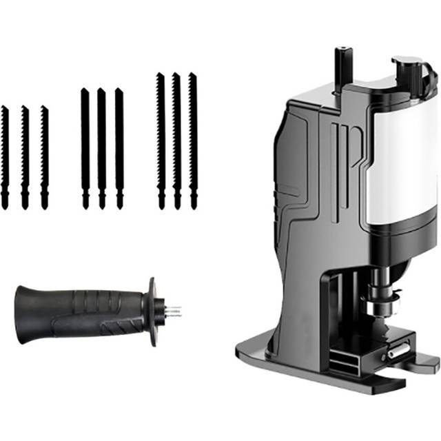 Portable Reciprocating Saw Adapter Electric Drill Modified Tool Wood Cutter Accessory with 9 Blades